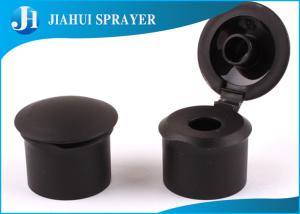 China Customized Easy Open Plastic Flip Top Caps Hot Stamping Frosting For Dispensing Shampoo factory