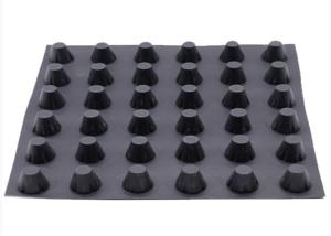 China Landscape Engineering Single Side Black Hdpe Drainage Board 0.8-2.0mm Thick factory