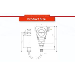 High Precision UNIVO UBPT500-601SY Explosion-proof Liquid Level Sensor for