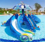 Octopus Mini Pool Slide Outdoor Indoor Children Play Pool Fiberglass With Roof