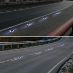 IP68 Waterproof Road Studs For Traffic Safety 2V LED Solar Powered Lights