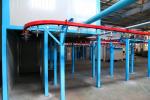 1.2mm Steel Automated Powder Coating Line High Speed Industrial Powder Coating