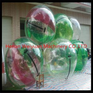 CE certificate durable 2M TPU0.8 Colorful Water Walking Ball with German zip use
