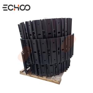 China Track chain with shoe Bobcat X325 steel track group bolt style excavator chassis part factory