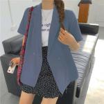 Casual Mid Length Loose Chiffon Ladies Suit Blazers