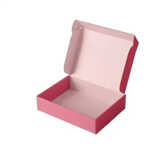 Pink Color Customized Size Corrugated Mailer Box for Apparel Packaging Gift Box