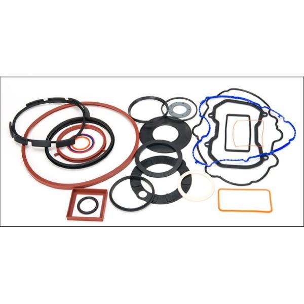 China Soft Custom Silicone Parts , Industrial Molded Mechanical Silicone O Ring Flat Gaskets factory