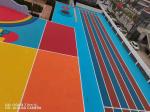 Synthetic Rubber Running Track Easy Installation Excellent Slip Resistance UV