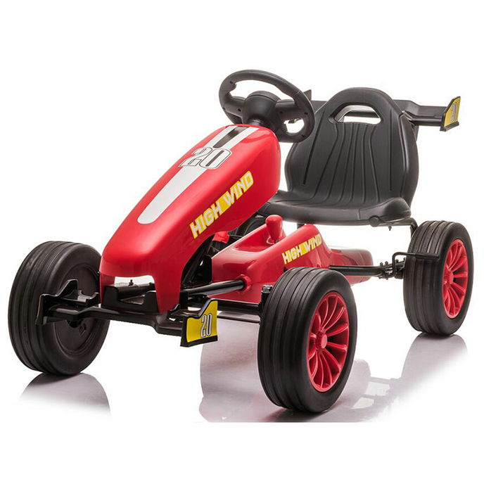 Adjustable Seat 4-Wheel Ride On Pedal Kart Car for Children Aged 3-8 G.W. N.W 15/13KG