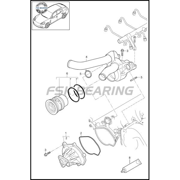 Porsche Cayenne Macan Panamera 94810603404 9481063401 Thermostat