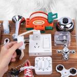 Kids' Travel Toy Beech Wood Busy Board With Keys Latches Buckle Handmade DIY