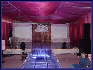 China Used Portable Stage With 18mm Thickness Glass Board factory