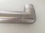 V2A 90 Degree Tube Connector for Stainless Steel Railing Balusters