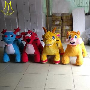 China Hansel soft stuffed animal car coin dinosaur rides on animal toy for kids factory