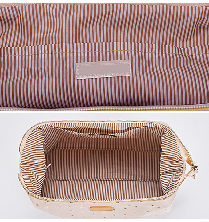 Digital Printing Black Travel Portable Polyester Cosmetic Pouch