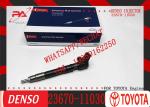 Diesel Fuel Injector 23670-11030 Common Rail Fuel Injector 2367011030 For Toyota