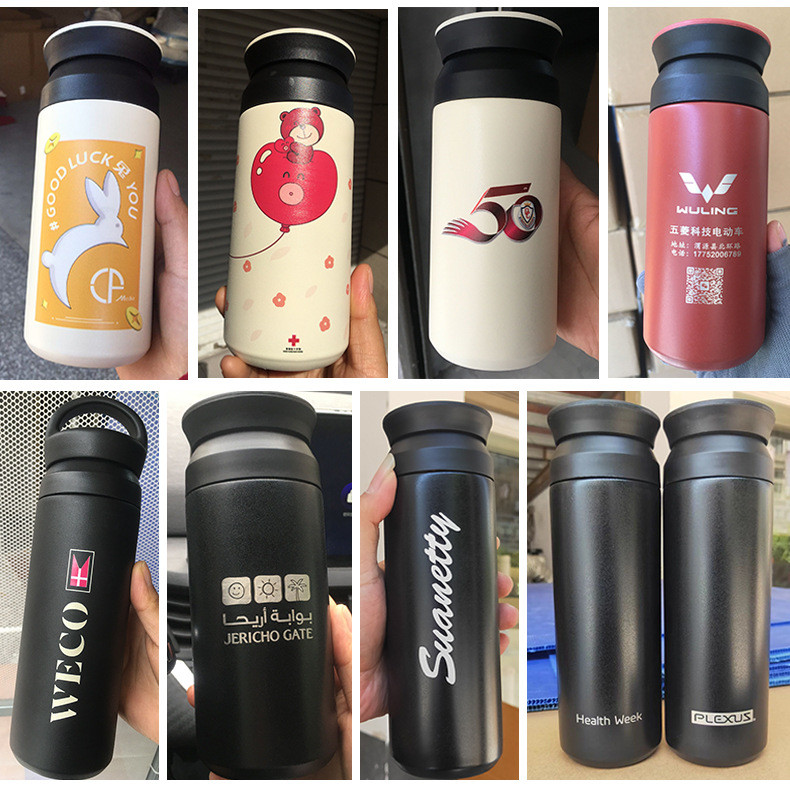 500ml Coffee Cup With Double Wall Stainless Steel Vacuum Flasks Portable Coffee Thermocup Water Bottle