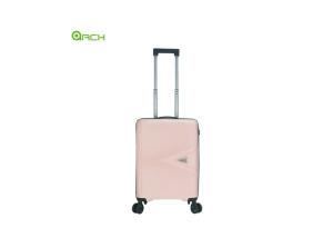 China Wholesale PP Hard Sided Travel Trolley Luggage with Double Spinner Wheels factory