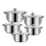 Cookware Set Customized Logo Home 10pcs Cooking Pot 22cm Large Soup Stock Pot