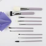 Taro Purple cosmetic Makeup Brush Set 10 piece brush set for daily makeup