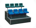 Choosable Color High Back HDPE Basketball Bleacher Seats / Plastic Gym Bleachers