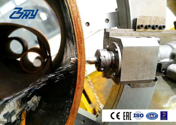 Adjustable Bearing System Hydraulic Pipe Cutting And Beveling Machine No Heat