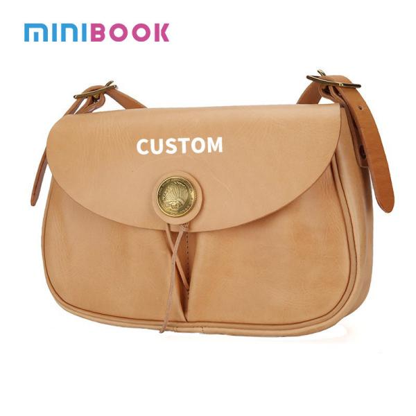 Handmade Vintage Men's Shoulder Crossbody Bag with Top-Layer Vegetable Tanned