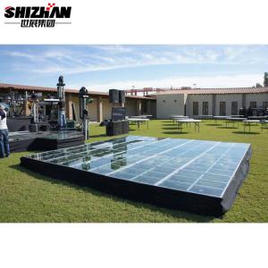 China TUV/SGS/CE/ISO9001 Certified 4x4/4x8 Glass Stage Deck factory