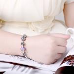 SJ Best Gift!!! Wholesale Top Quality Cheap Magnet Buckle Glaze Bead Steel Rope
