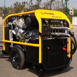 Double Circuit 20GPM Gasoline Hydraulic Power Unit Electrical Control Aseismic