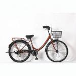 Puncture Resistant Disc Brake Lightweight Platform City Bike 6 Speed For 160