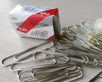Office Stationery 100 PCS/Box Zinc Finish 28mm Round Metal Paper Clips
