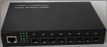 Full Duplex 9 Ports Fiber Optic Ethernet Switch With 8 SFP Sockets