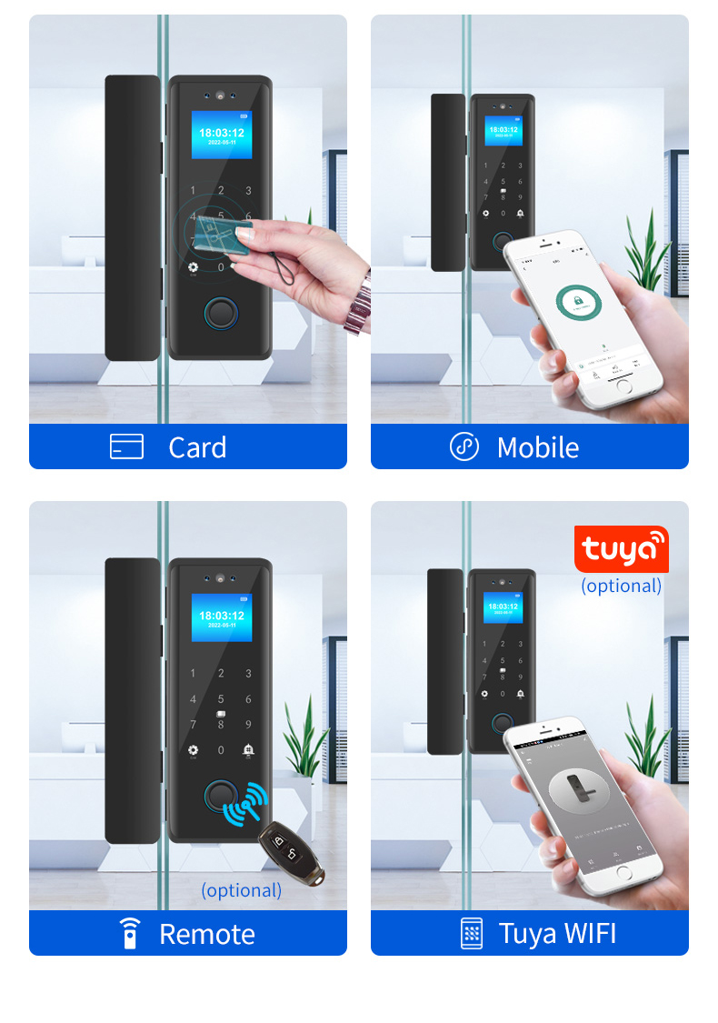 Digital Tuya APP Smart Lock Wifi Finger Touch Front Door Lock