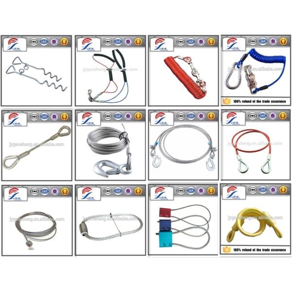 Puppy Walking Led Dog Leash Adjustable Dog Tie Out Cable And Stake