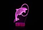 Dolphin Optical 3D LED Illusion Lamps Base 87*87*38mm RGB Color Decoration