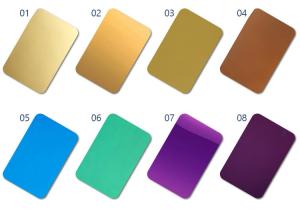 China PVD Coating Mirror Gold Color Decorative Stainless Steel Sheet 304 201 316l 0.3mm factory