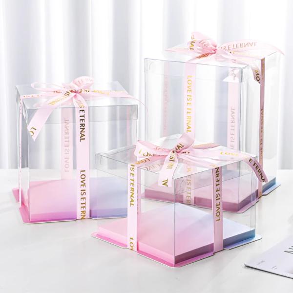 Custom Made Cake Packaging Boxes Design Requirement AI CDR Or PDF and Paper Thickness Customer Can Decide