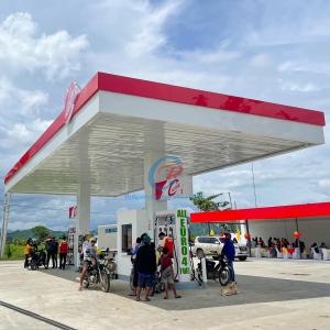 China Earthquake Resistant Prefabricated Metal Canopy , Modern Steel Building Canopy factory