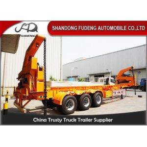 China 14.1 meters 3 axles container side lifter semi trailer on sale