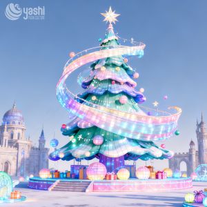 High-Quality Large Manufacturer Christmas Tree Sculpture Lantern LED Lighting