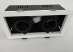 Double - Head Tiltable MR16 LED Recessed Downlight Max 2*50W For Pharmacy . Bank