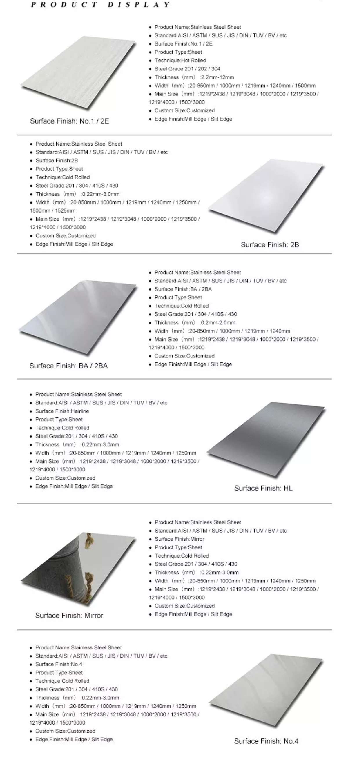 details of 410 Stainless Steel Sheet