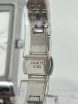 Silver Dial Analog Wrist Watch Stainless Steel With Date Display And Luminous