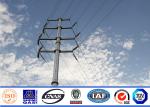 18m 240kv Metal Transmission Line Electrical Power Pole For Steel Pole Tower