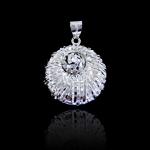 Wedding Sterling Silver Heart Pendant / Solid Silver Pendant Without Stone