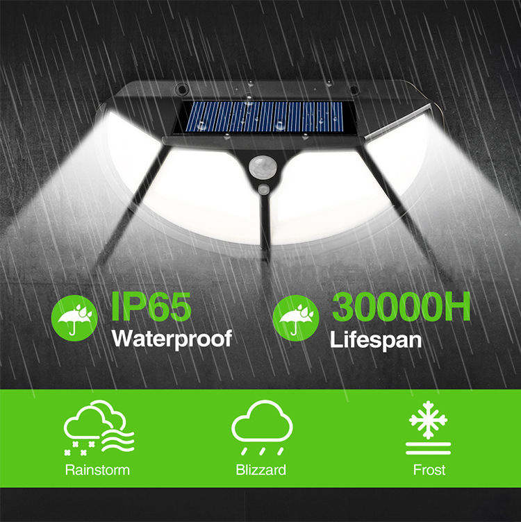 LED Solar Light Outdoor Solar Lamp with Motion Sensor Light Sunlight Street Lamp LED Spotlight for Garden Decoration