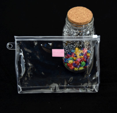 Waterproof Cosmetic EVA Plastic Bag , Vinyl Gift Bag For Christmas