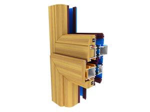 China Architectural intricate 6063 extruded Wood Transfer Aluminum factory