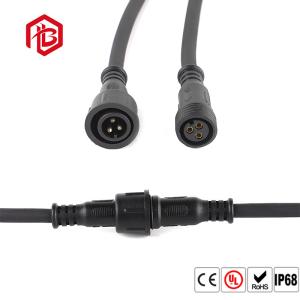China Screw Locking 2 3 4 Pin 22AWG Waterproof Cable Connector factory